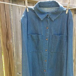 Denim Button Down Shirt